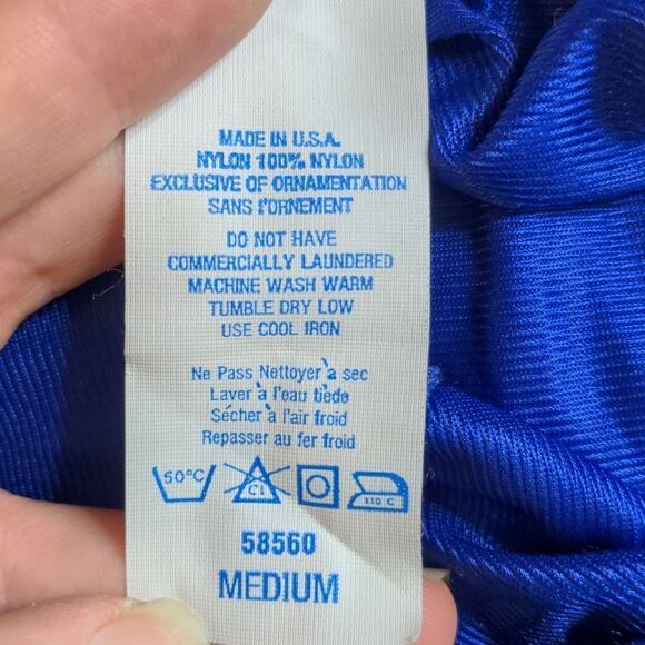 Undercover Wear Medium Vintage Sapphire Blue Lingerie Nightgown - Picture 14 of 14